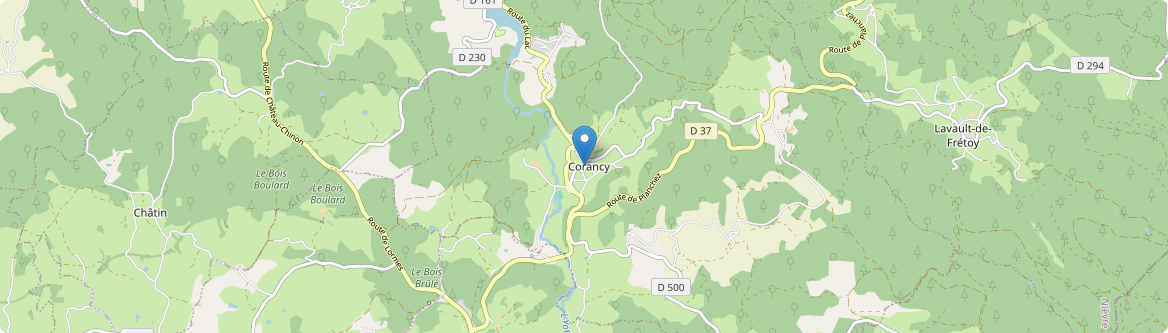 Corancy - Carte