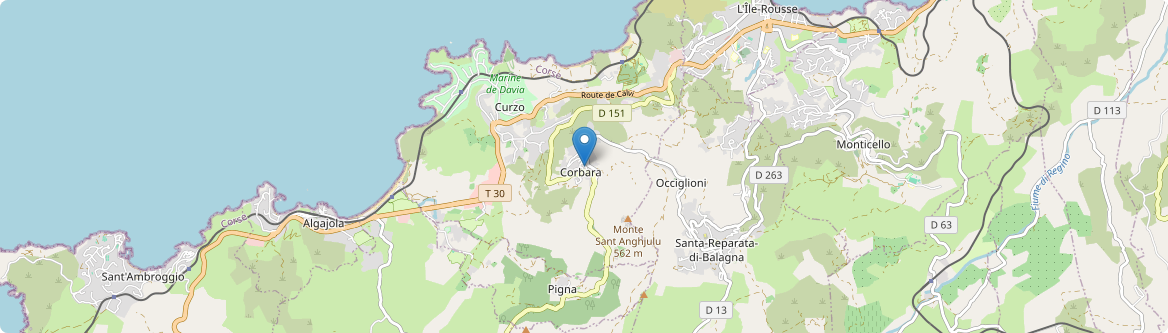 Corbara - Carte