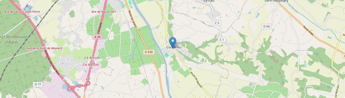 Corbarieu - Carte