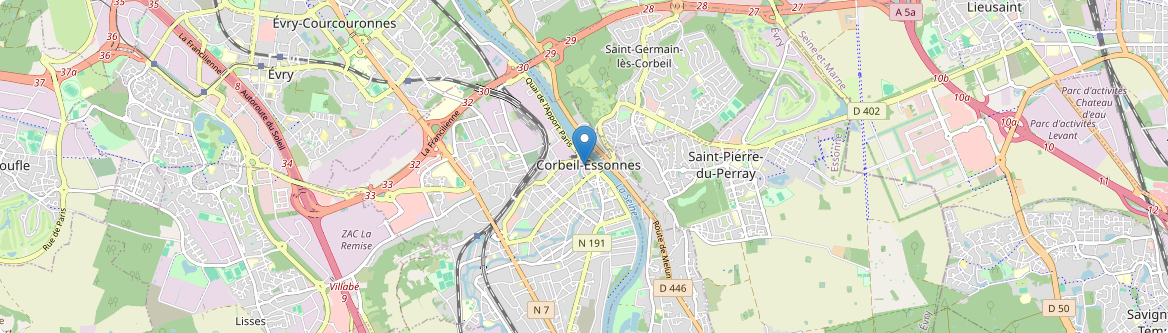 Corbeil-Essonnes - Carte