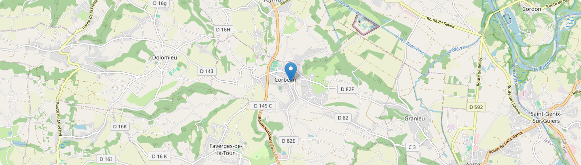 Corbelin - Carte