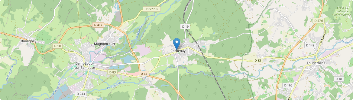 Corbenay - Carte