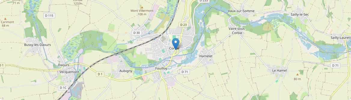 Corbie - Carte