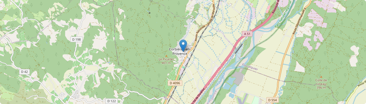 Corbières-en-Provence - Carte