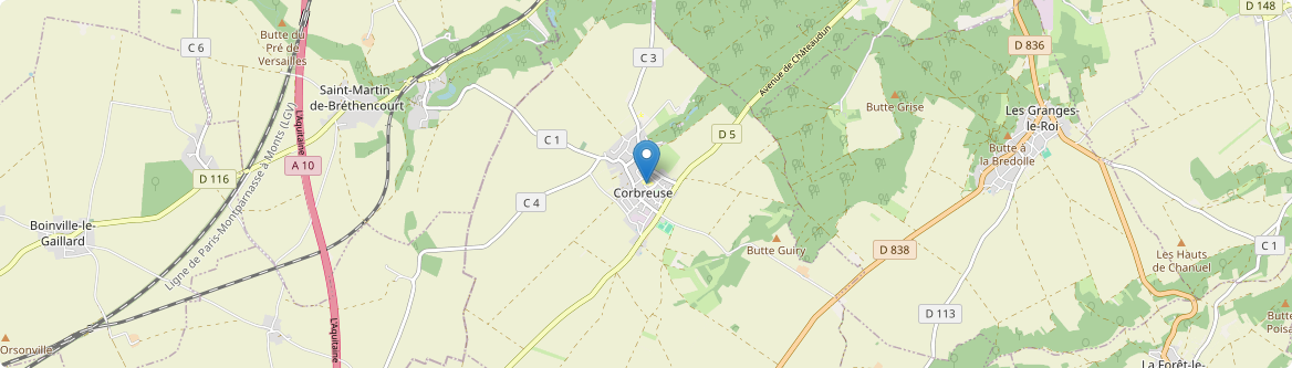 Corbreuse - Carte