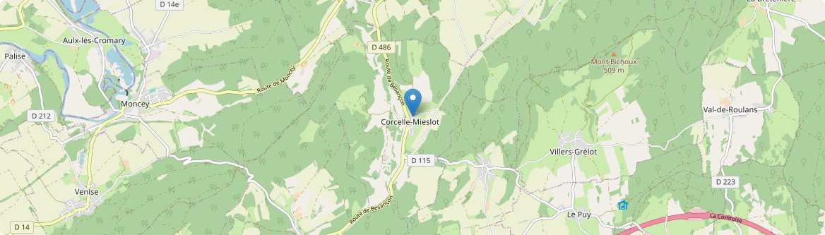 Corcelle-Mieslot - Carte