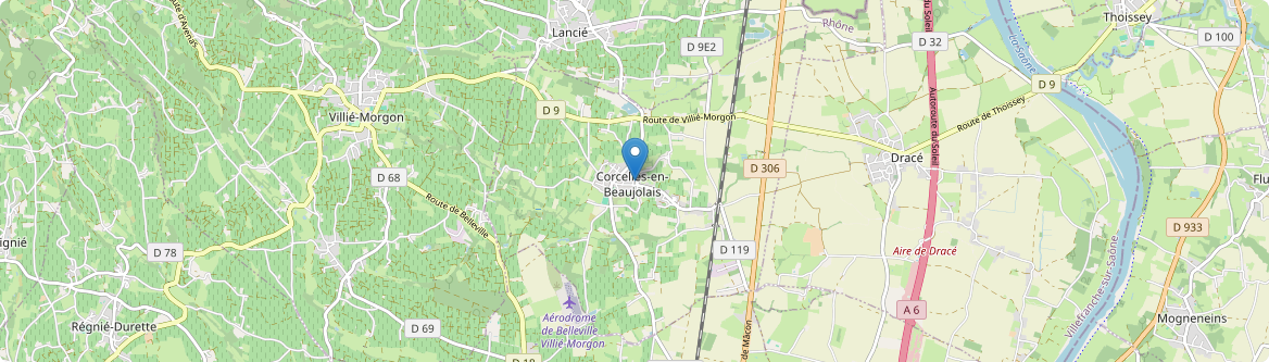 Corcelles-en-Beaujolais - Carte