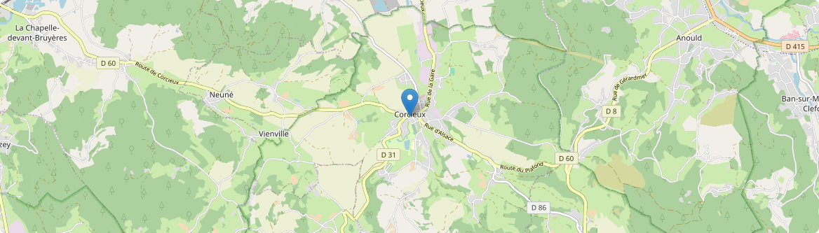 Corcieux - Carte