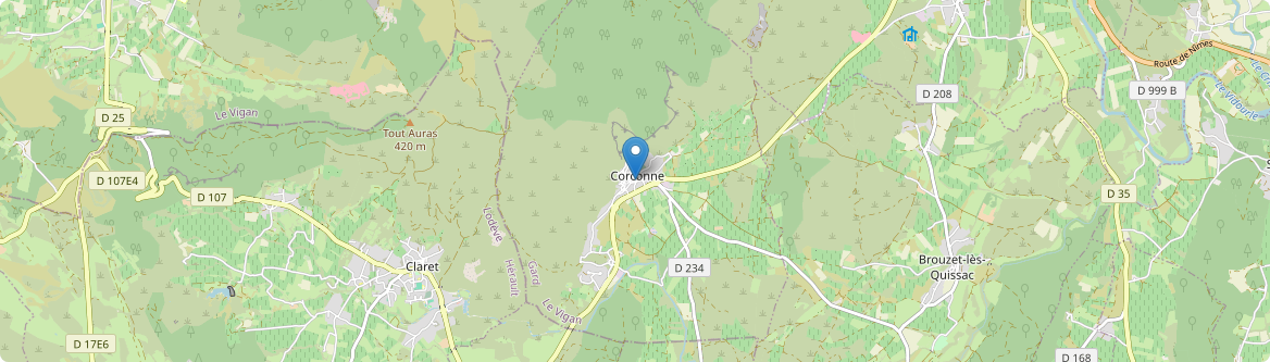 Corconne - Carte