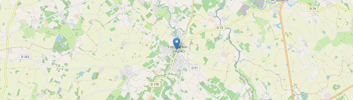 Corcoué-sur-Logne - Carte