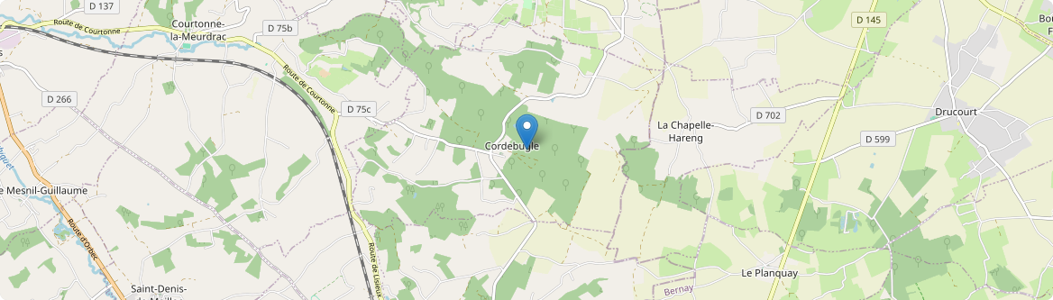 Cordebugle - Carte