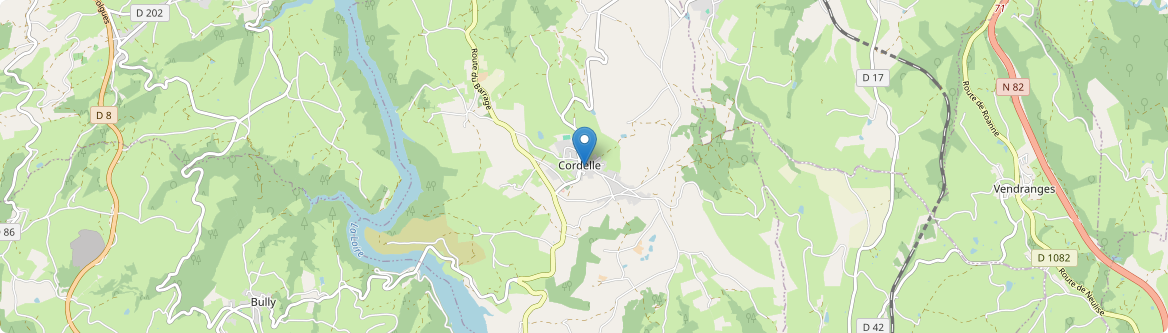 Cordelle - Carte