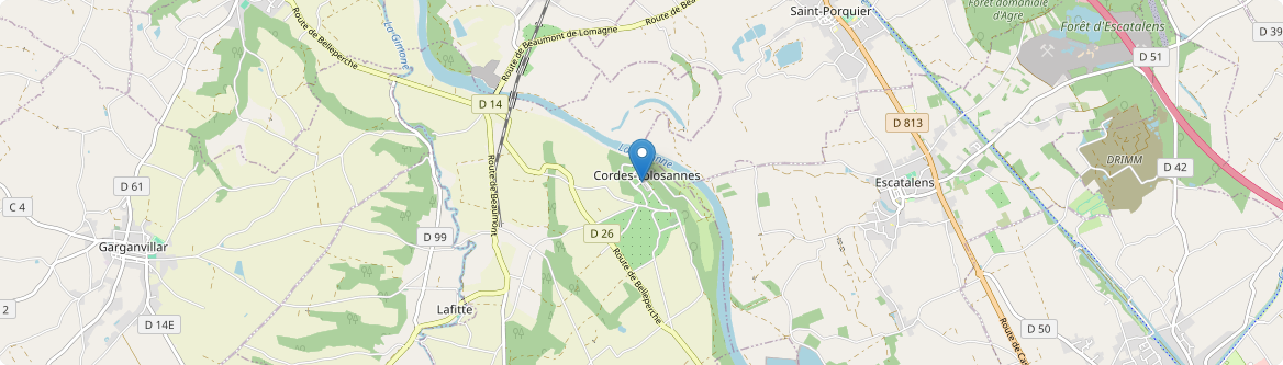 Cordes-Tolosannes - Carte