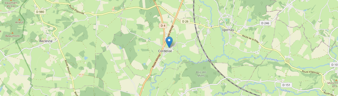 Cordesse - Carte