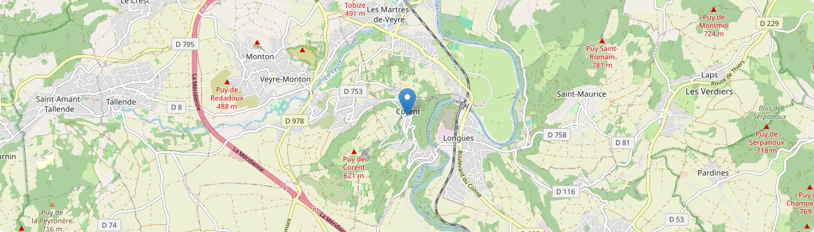 Corent - Carte