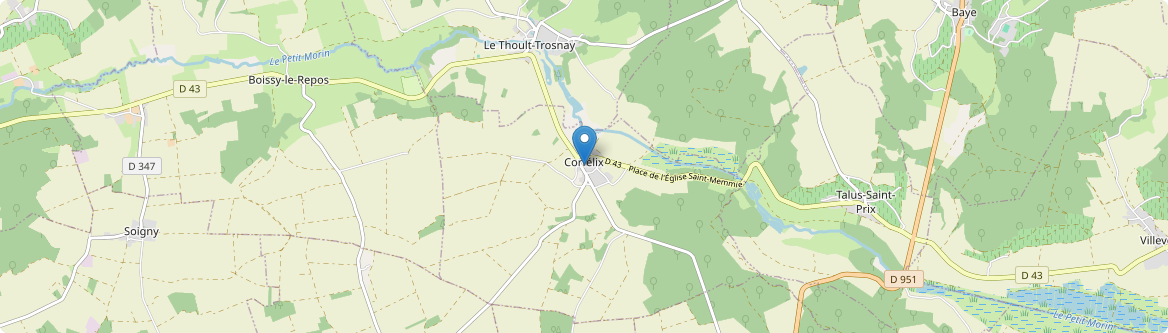 Corfélix - Carte
