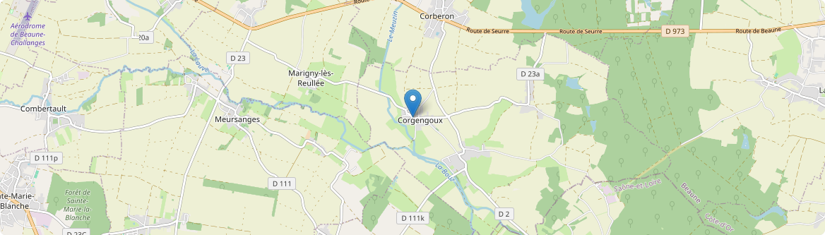 Corgengoux - Carte