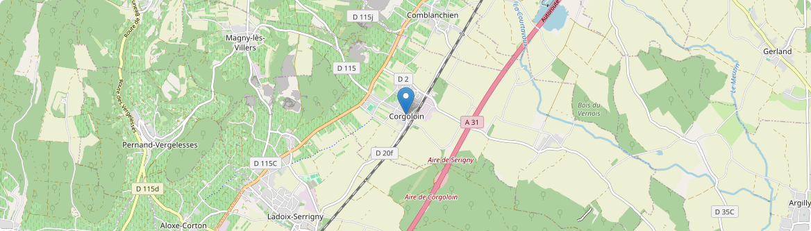 Corgoloin - Carte