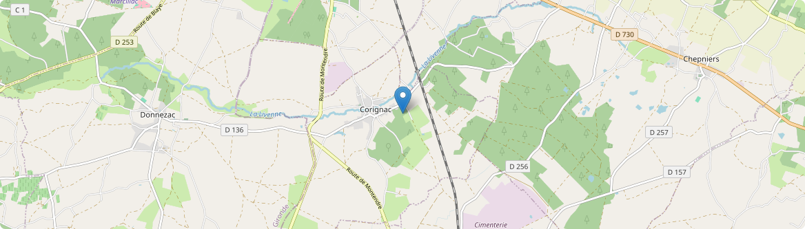 Corignac - Carte