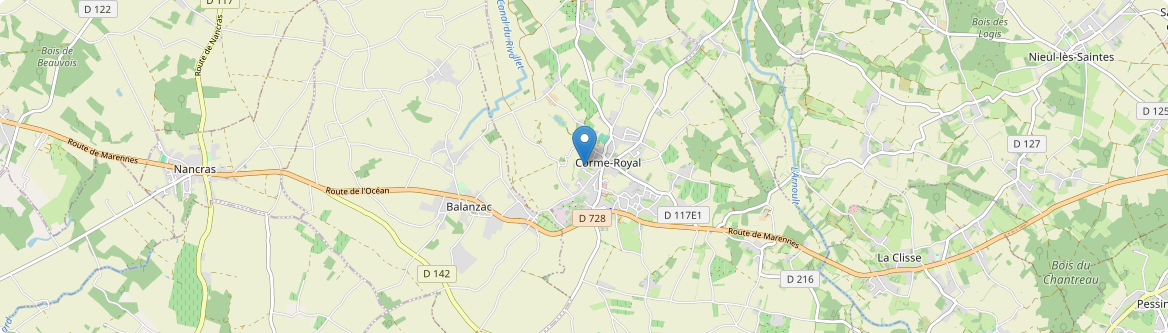 Corme-Royal - Carte