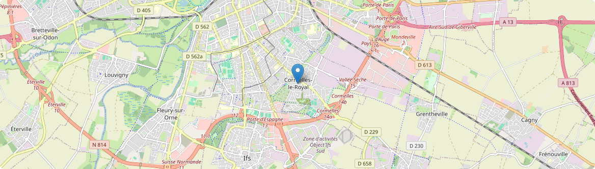 Cormelles-le-Royal - Carte