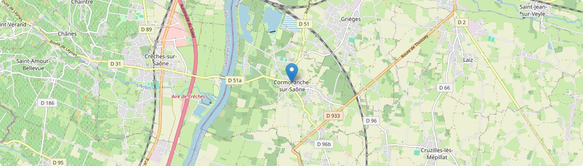 Cormoranche-sur-Saône - Carte