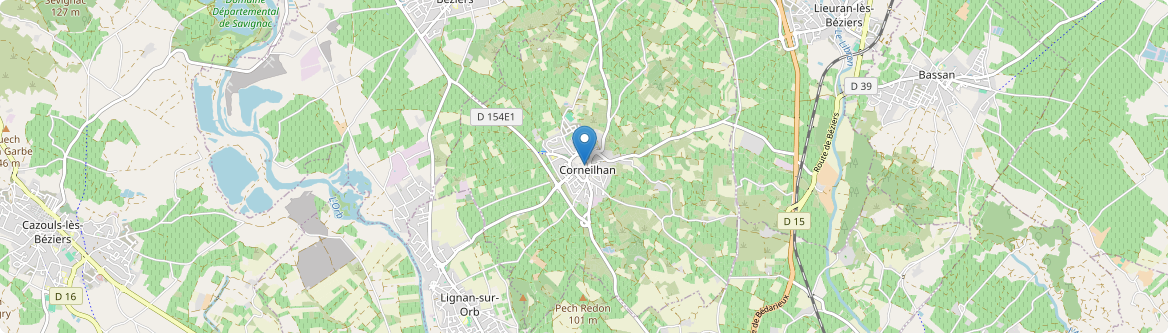 Corneilhan - Carte
