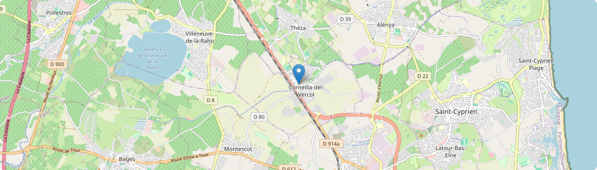 Corneilla-del-Vercol - Carte