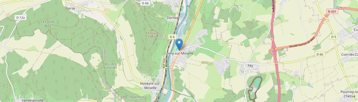 Corny-sur-Moselle - Carte