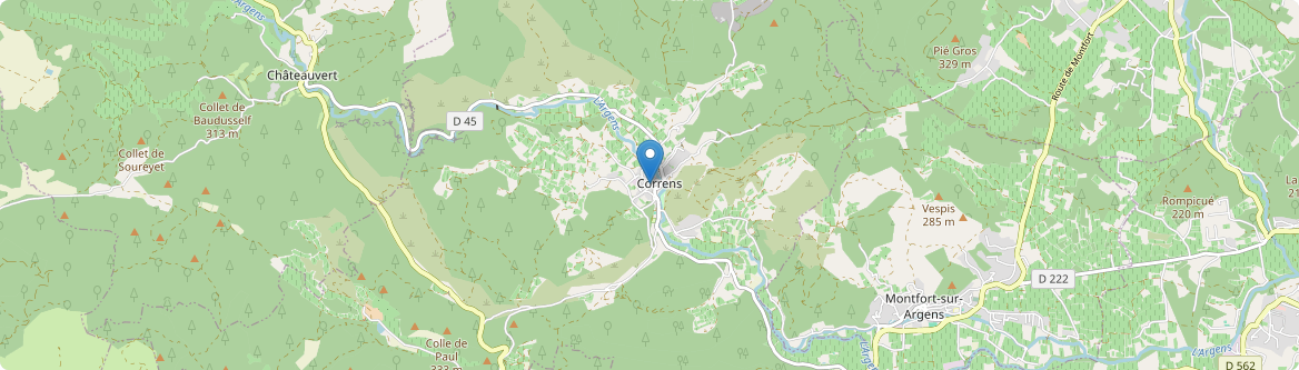 Correns - Carte