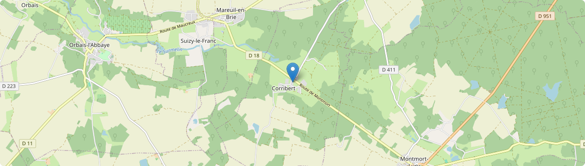 Corribert - Carte