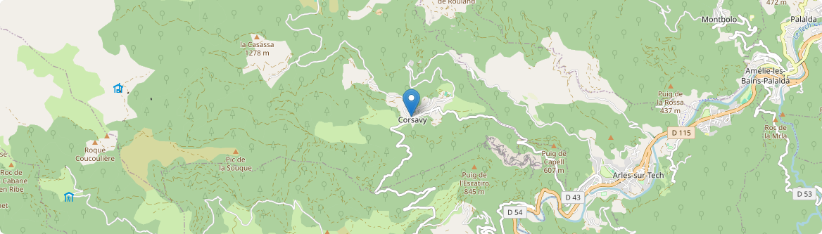 Corsavy - Carte
