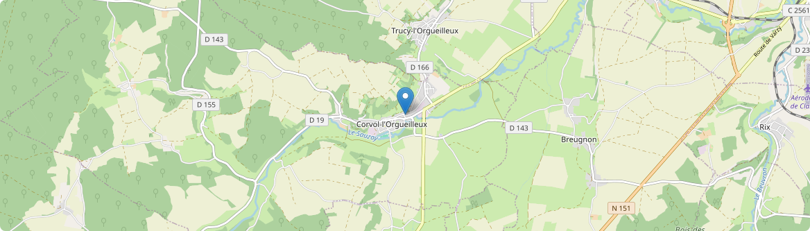 Corvol-l'Orgueilleux - Carte