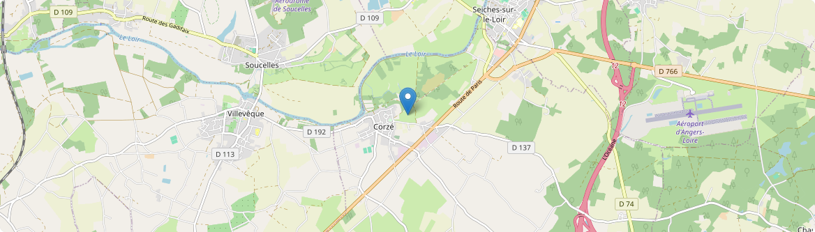 Corzé - Carte