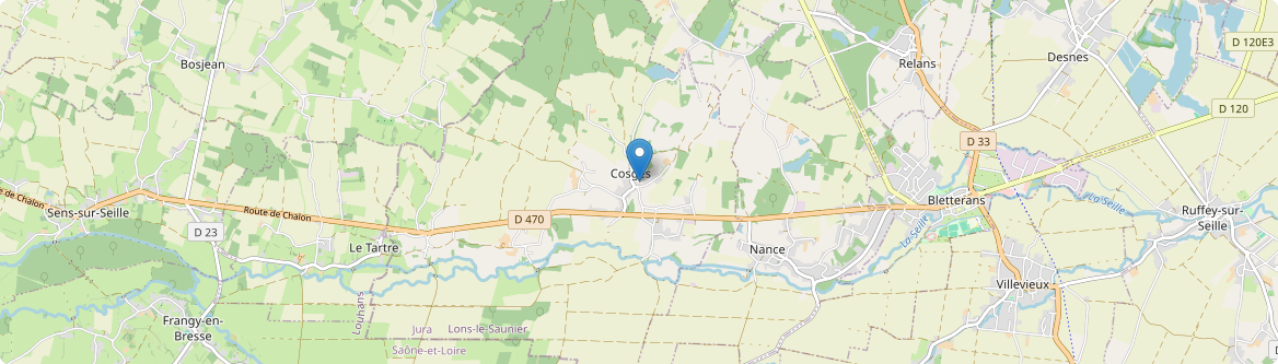 Cosges - Carte