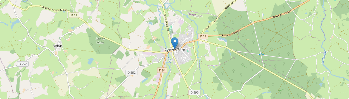 Cosne-d'Allier - Carte