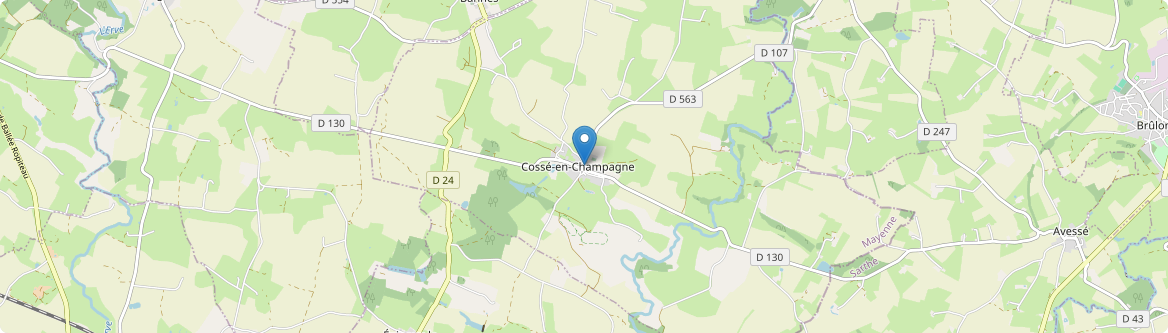 Cossé-en-Champagne - Carte