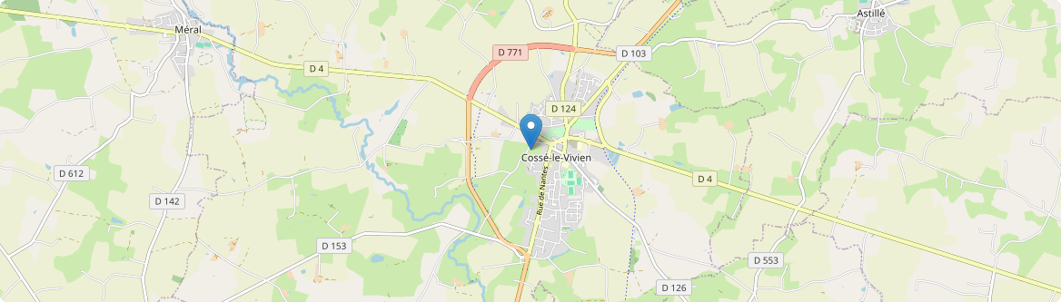 Cossé-le-Vivien - Carte