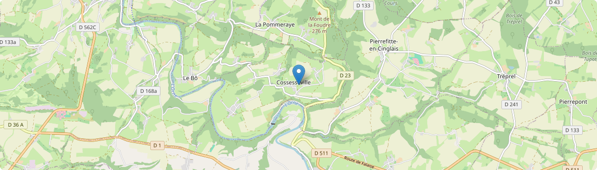 Cossesseville - Carte