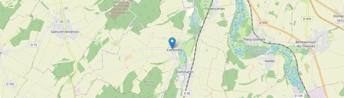 Cottenchy - Carte