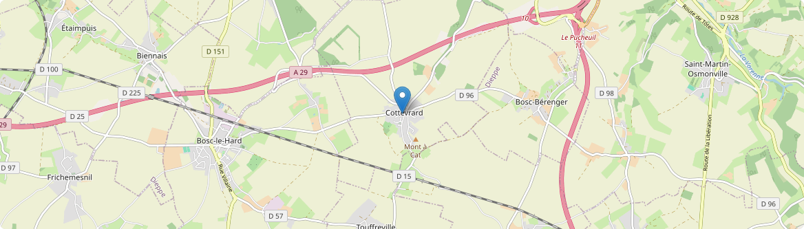Cottévrard - Carte
