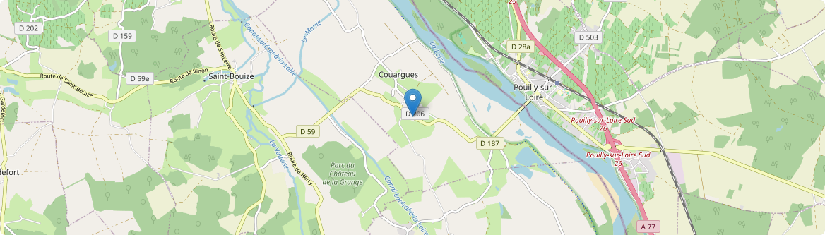 Couargues - Carte