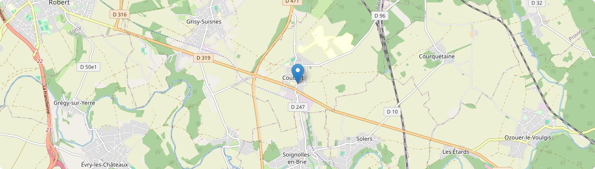 Coubert - Carte