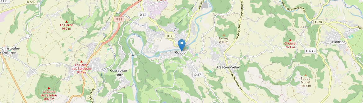 Coubon - Carte