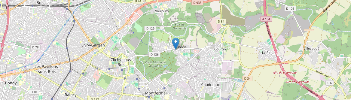 Coubron - Carte