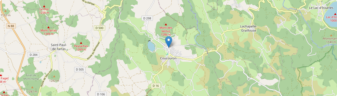 Coucouron - Carte
