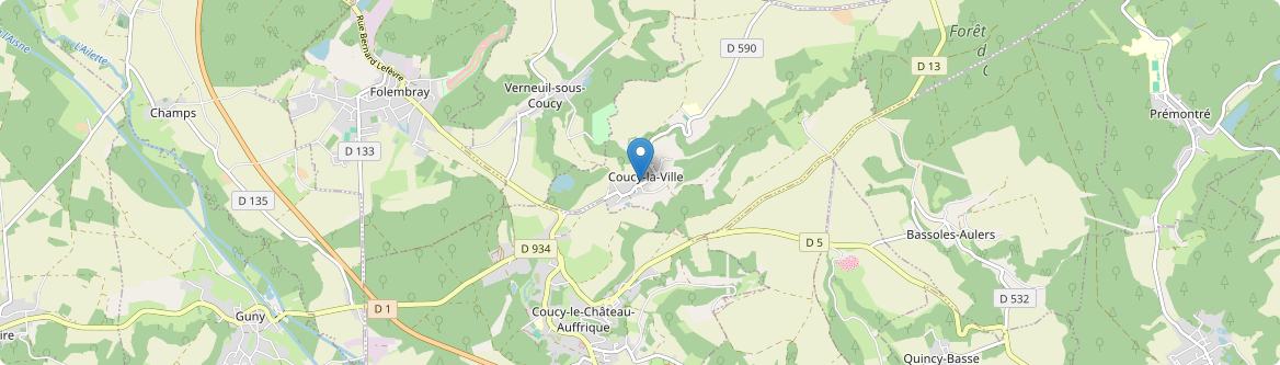 Coucy-la-Ville - Carte