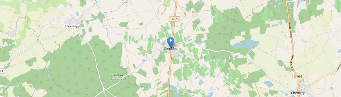 Couddes - Carte