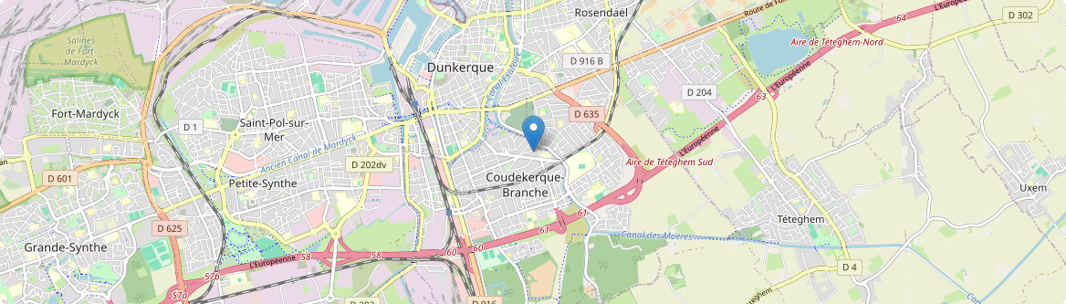 Coudekerque-Branche - Carte