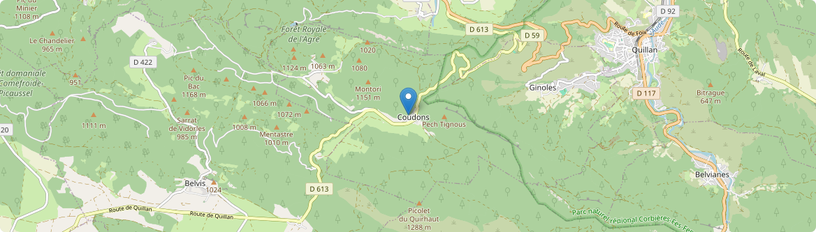 Coudons - Carte